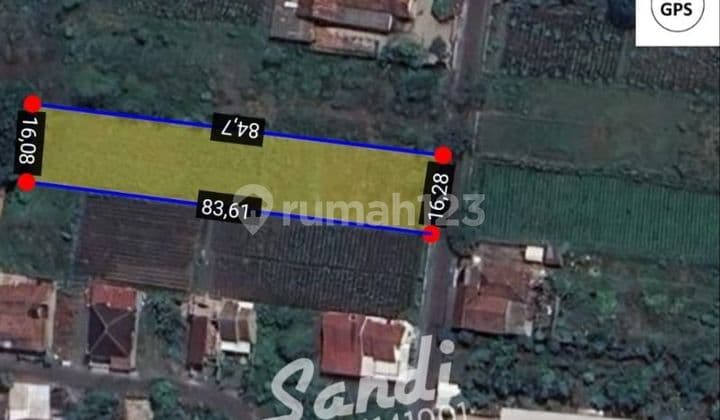 Tanah Tepi Jalan Aspal dekat Pabrik SGM Kemudo Klaten Timur Candi Prambanan