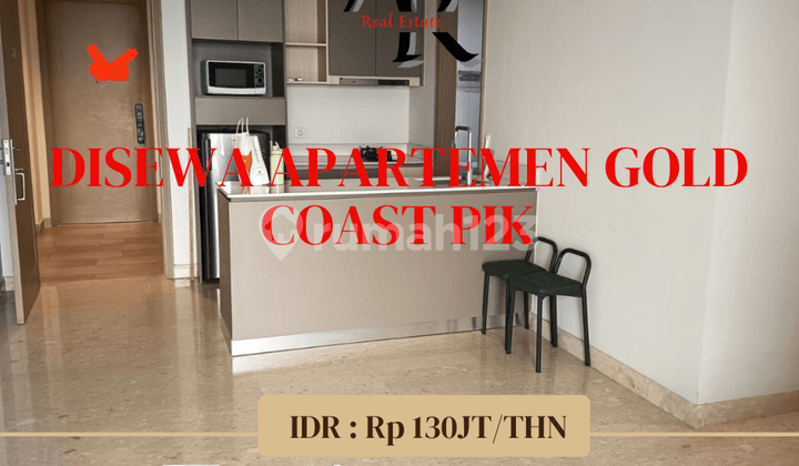 Disewakan Apartemen gold coast PIK 2BR
