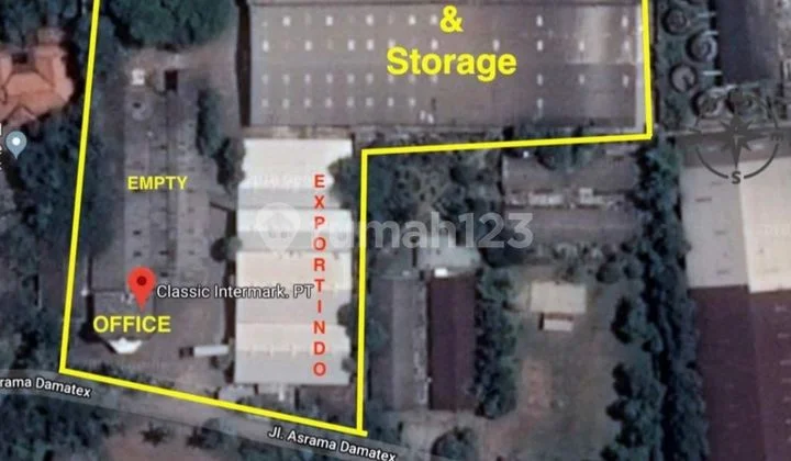 Dijual Gudang Cikokol Tanggerang Luas 2Ha Siap Pakai