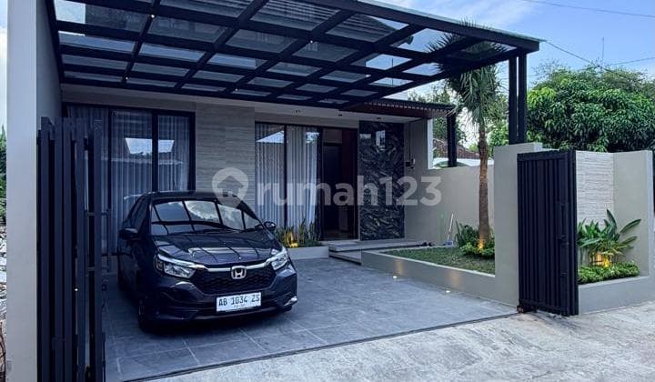 Very Cheap and Special‼️ New Industrial Modern House Fully Furnished with Large Land in Purwomartani Kalasan Sleman Near Pertamina Housing Complex