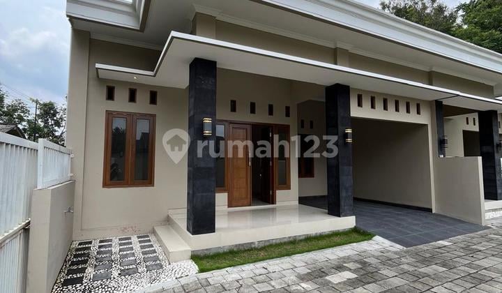 Rumah Baru Coklat Limasan Modern Siap Huni Dalan Cluster 3 Unit Purwomartani Kalasan Sleman.