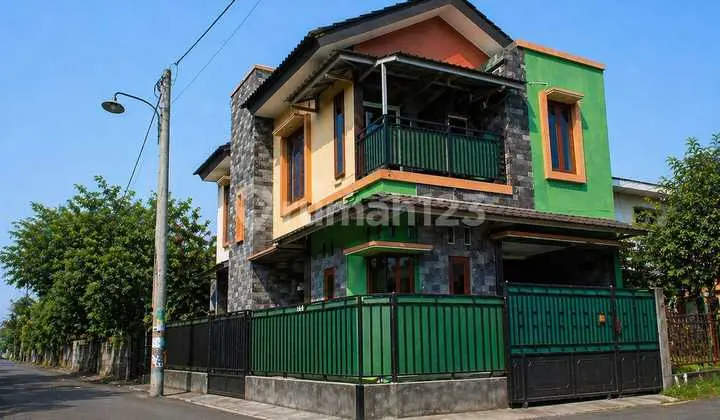 Cheap 2-Story House, Corner Unit in Purwomartani Kalasan Sleman Near Pamela 7 Supermarket