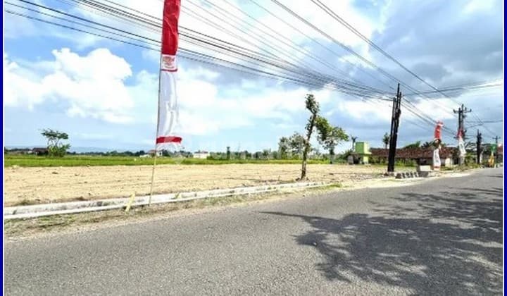 5 Menit Jogja Bay, Tanah Tepi Jalan Utama Ideal Investasi