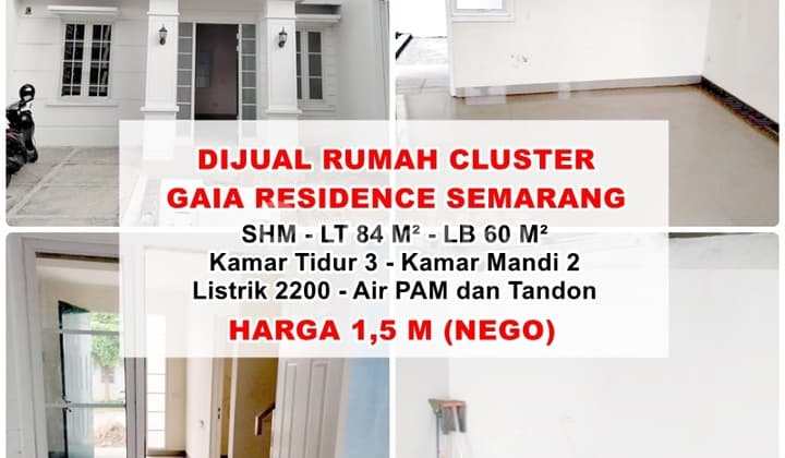 Rumah 2 Lantai di Perumahan Gaia Residence, Semarang