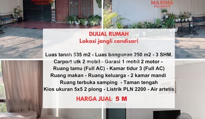 Rumah Dan Toko di Jalan Jangli Raya, Semarang