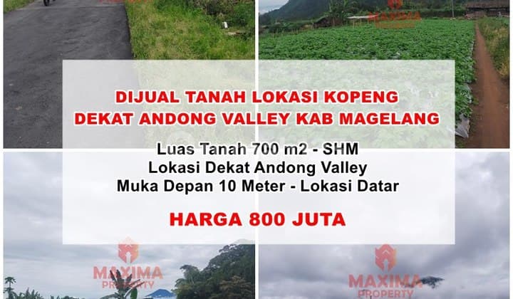 Tanah Siap Olah Lokasi Ds Ngablak Dekat Andong Valley Kopeng