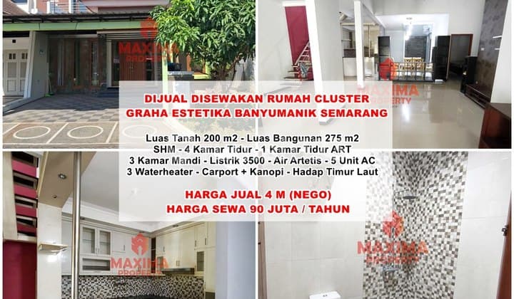 Rumah Bagus Sudah Renovasi Siap Pakai Graha Estetika Tembalang