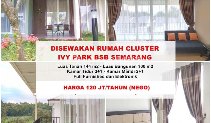 Rumah Siap Huni Cluster Ivy Park Depan Danau BSB City