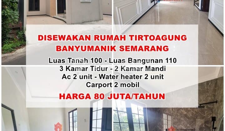 Rumah Bebas Banjir Lokasi Tirto Agung Banyumanik Dekat UNDIP