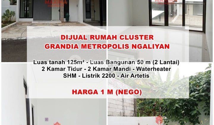 Rumah Bagus Siap Huni Lokasi Grandia Metropolis Ngaliyan