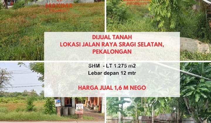 Tanah Siap Olah di Jalan Raya Sragi, Pekalongan