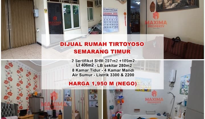Rumah Indah Luas dan Nyaman Jln Tirtoyoso Semarang Utara