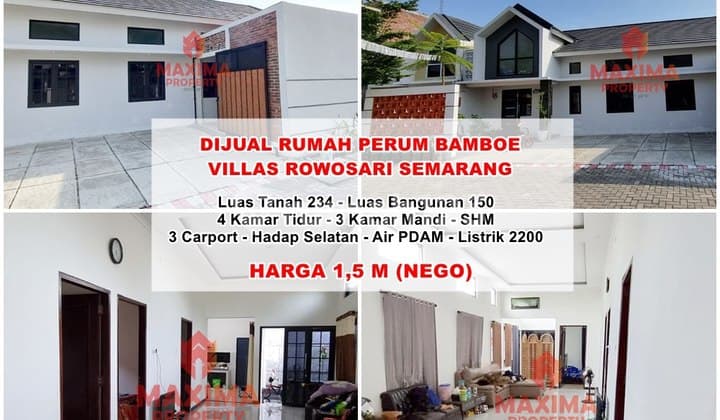 Rumah Bagus Siap Huni Perum Bamboe Villas Rowosari
