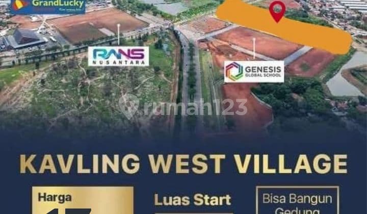 Dijual Kavling Komersial West Village, Jln BSD Raya Pusat, BSD City