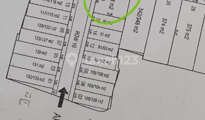Tanah di Setraduta Hegar dengan luas 224 m² posisi hook Tanah di Setraduta Hegar dengan luas 224 m² posisi hook
