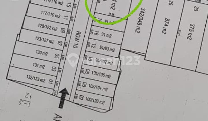 Tanah di Setraduta Hegar dengan luas 224 m² posisi hook