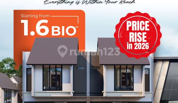 Rumah Baru 2 Lantai Tipe Terra Graha Raya Bintaro