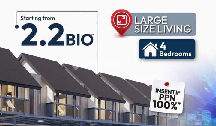 Rumah 2 Lantai Dekat Akses Tol Tipe Vyne Graha Raya Bintaro