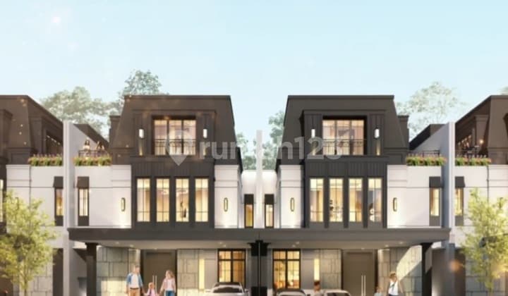 Rumah 3 Lantai Bergaya European Classic Elegan Dan Prestisius Di Gading Serpong.
