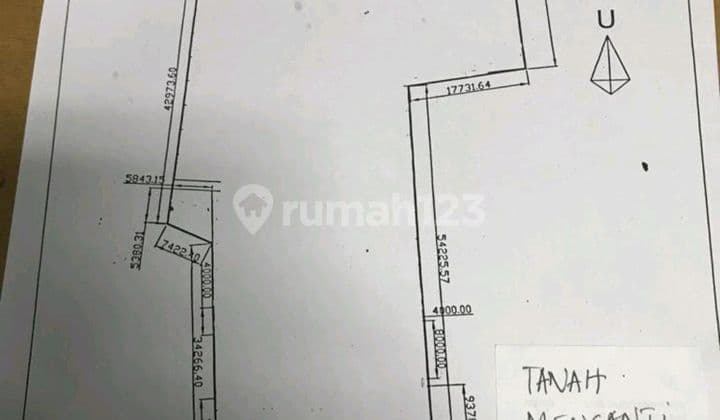 Area Bisnis Tanah Menganti Wiyung Padat Penduduk Akses Tol Surabaya