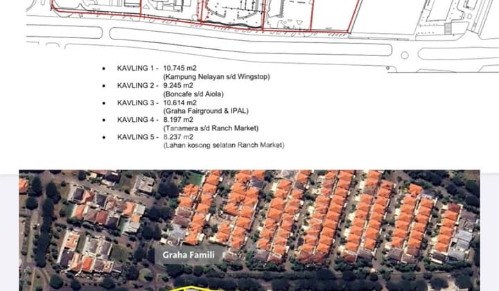 Tanah Komersial Premium Surabaya Barat Graha Family Pakuwon