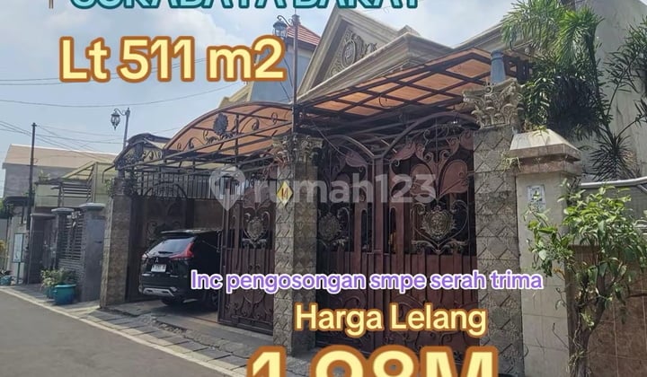 Rumah Lelang Simo Gunung Surabaya Barat Petemon Jual Murah SHM