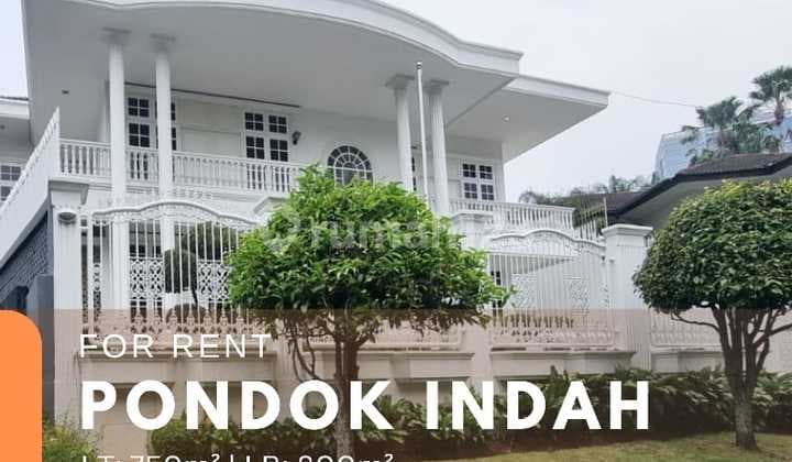 Disewakan Rumah Mewah 2 Lantai Pondok Indah Minimal 2 Tahun