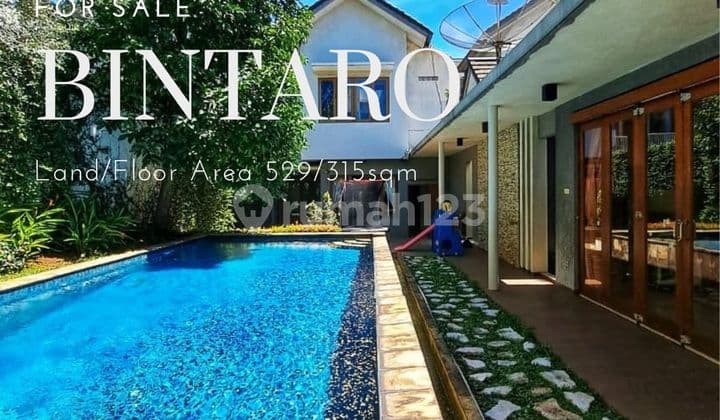 Rumah Cozy Tropical Modern Minimalist Exclusive Cluster Bintaro Jaya Sektro 9