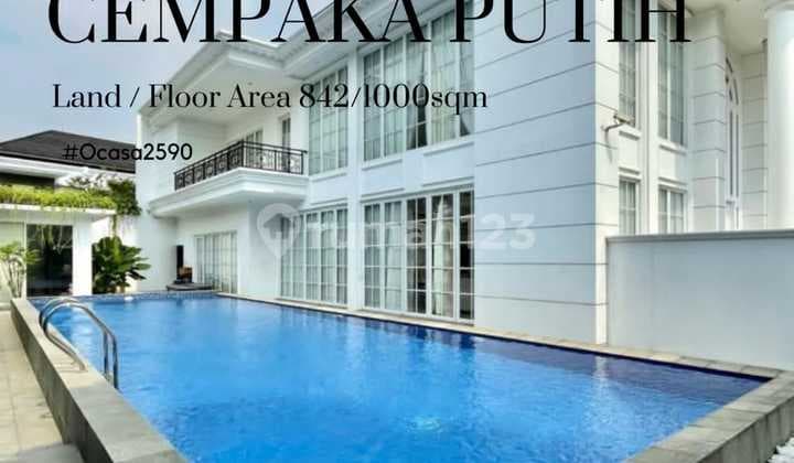Brand New House Siap Huni Private Pool Full Marmer Mewah Fully Furnished Cempaka Putih Jakarta Pusat