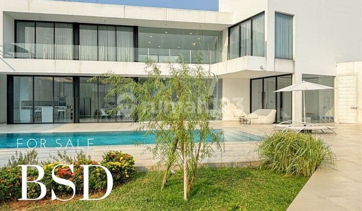 Rumah 3 Lantai Bagus Unfurnished SHM Dalam Perumahan Elit di Bsd, Tangerang