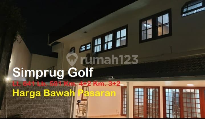 Rumah Asri Area Elit Jl. Simprug Golf, Simprug, Jakarta Selatan