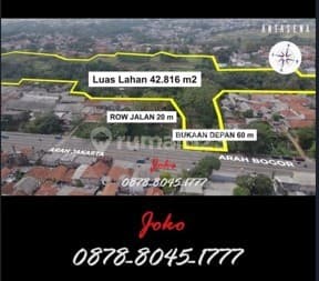 Lahan T E R M U R A H Bawah Apraisal Jl Raya Bogor Km 51 Sukaraja