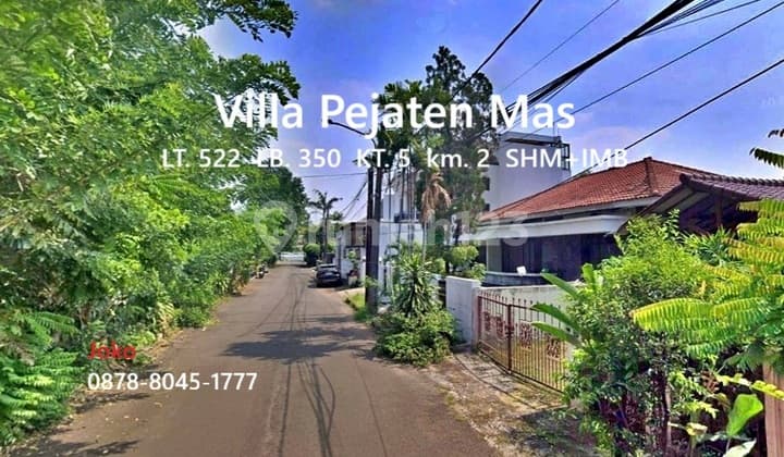 Rumah Lama di Komplek Villa Pejaten Mas, Pejaten Barat, Pasar MInggu