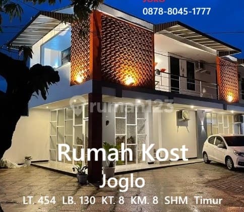 Rumah Kost Bagus 8 Kamar Omset 12 Jt/Bln Hitung Tanah di Joglo, Jakarta Barat