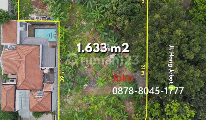 Kavling Tanah Premium TERLUAS Jl. Hang Jebat, Kebayoran Baru