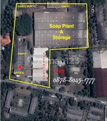Ex Pabrik Dan Gudang Bawah N J O P Jl. M H Thamrin, Tangerang