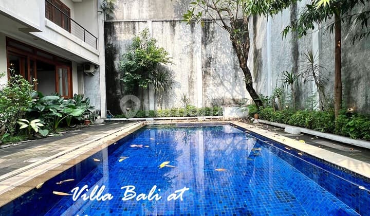 Rumah Villa Bali BAWAH NJOP di Komplek Elit Kemang Jaya, Jaksel