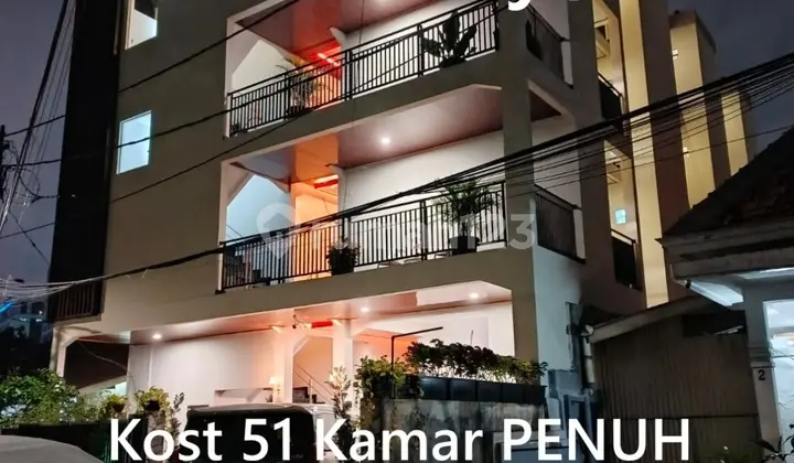 Rumah Kost 51 Kamar Omset 150 Jt/Bln di Senen, Jakarta Pusat