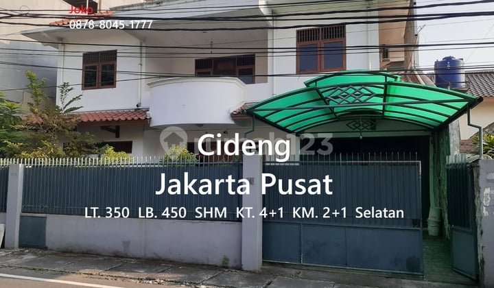 Rumah Bagus LT 350 M2 Tengah Kota di Cideng, Jakarta Pusat