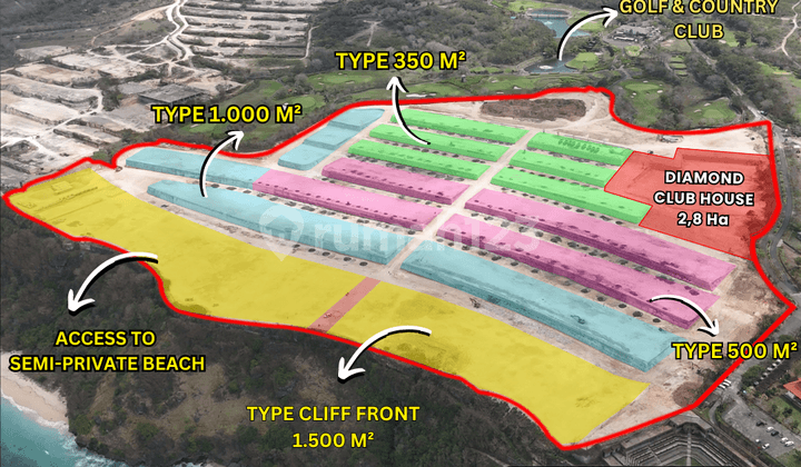 PREMIUM RESIDENTIAL LOTS STREET ROW 4MOBIL 5MIN THE APURVA MULIA