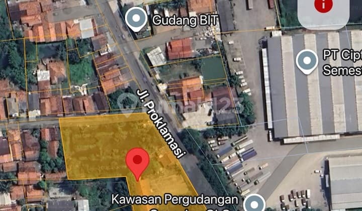 Tanah Siap Pakai di Pinggir Jalan Raya