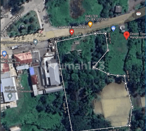 Dijual Murah Tanah Jl Nasional Ii Mandala Kedaung, Rangkas Bitung