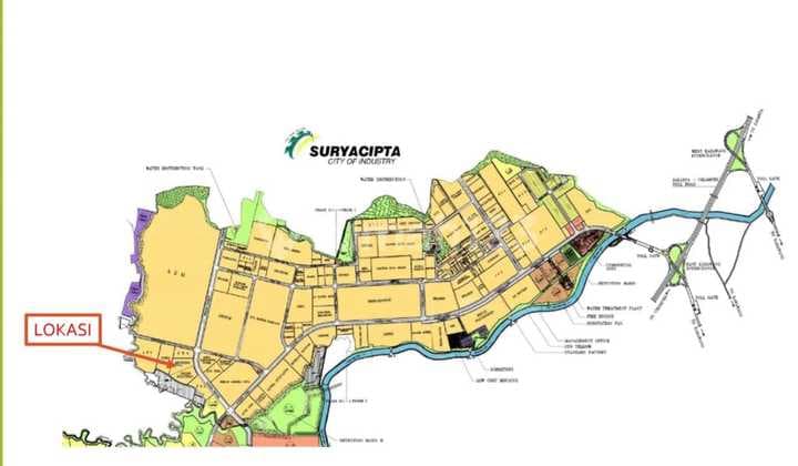 Dijual Lahan Tanah Siap Bangun Kawasan Industri Surya Cipta Karawang Timur