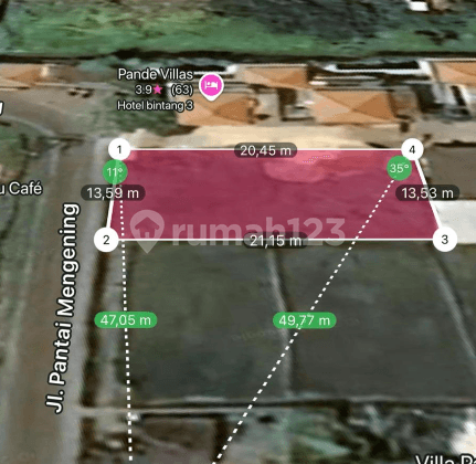 Land Leasehold In Cemagi 3 Are