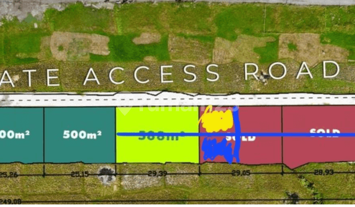 Leasehold Land For Sale In Cemagi - Rare 1.4 Are Plot Near The Beach