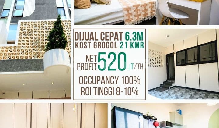 3 UNIT Boarding House in Grogol Suitable for Investment ROI 8-10%