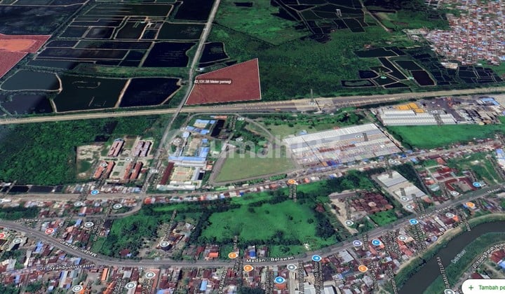 Dijual Tanah Luas ± 4,2 Ha pinggir Jl. Seruwai Medan Labuhan