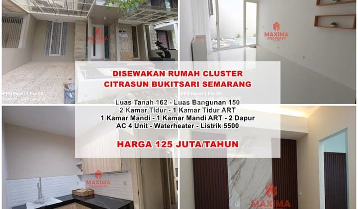 For Rent Citrasun Cluster House Semarang Tembalang