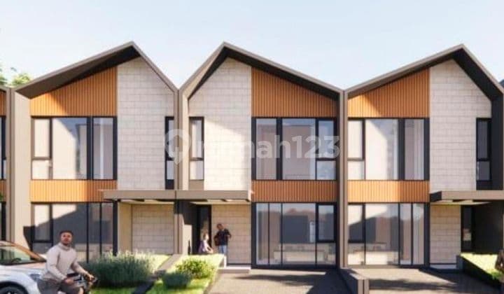 Rumah baru 2 lantai 3 kt hanya 988 jt free ajb dan surat dipinggir jln