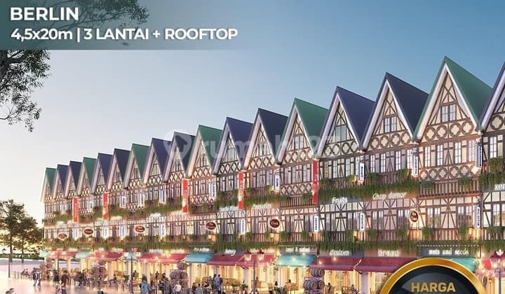Rukan Marina Bay Ruko Tipe Berlin Hadap Jalan Raya Utama Pik 2